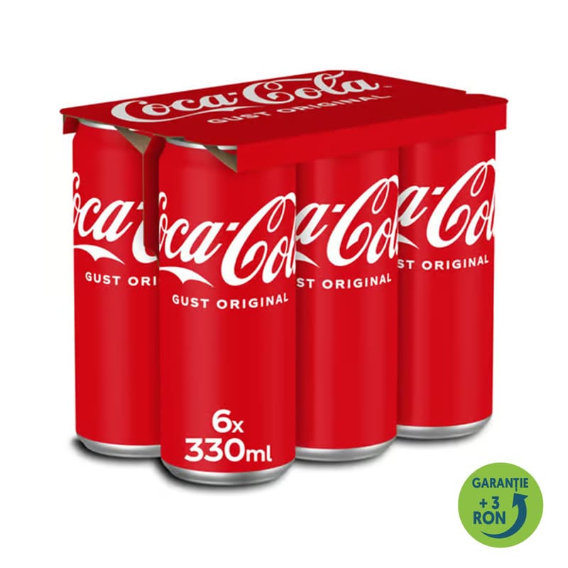 Coca-Cola Gust Original Bautura racoritoare carbogazoasa 6 pack doza