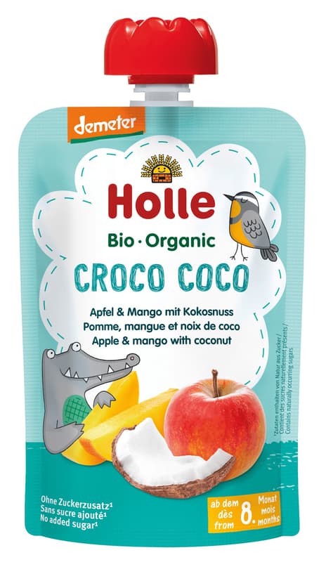 Holle Croco Coco ECO Apple Puree with Mango and Coconut