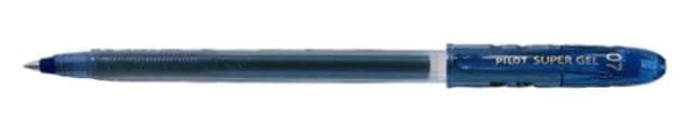 Pilot Super Gel Roller cu gel 0.7 mm, varf mediu, albastru