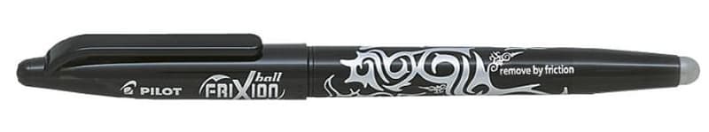Pilot Roller Frixion Ball Pix 0.7 mm, varf mediu, negru