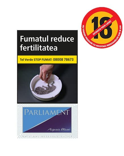 Parliament Aqua Blue Slims 100s Tigari