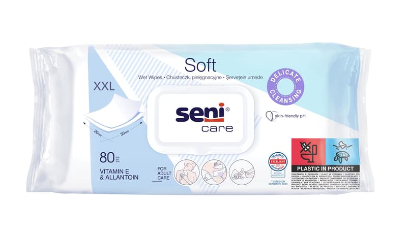 Seni Care XXL Wet Wipes 20x30 cm