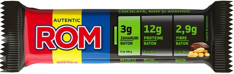 Rom Baton cu proteine crema rom si arahide