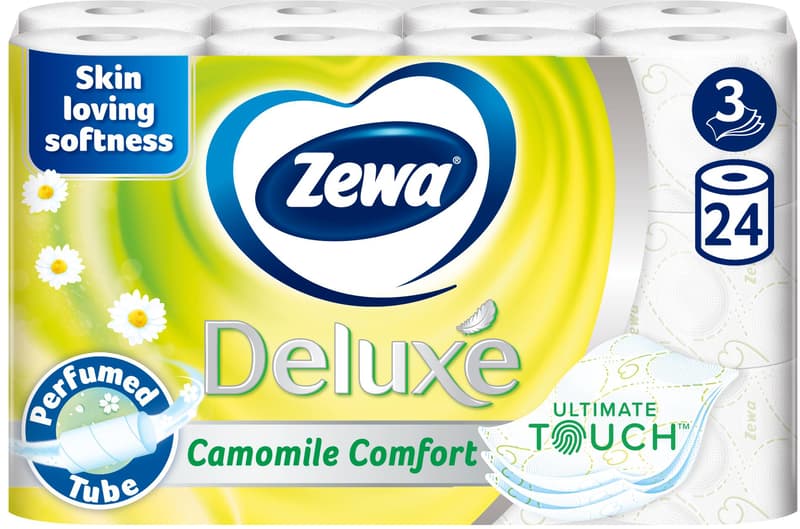 Zewa Hartie igienica Deluxe Camomile Comfort, 3 straturi