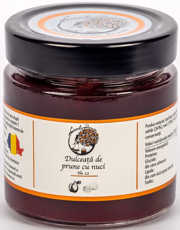 Livada Domnitei Plum Jam with Walnuts