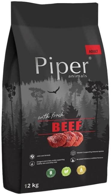 Piper Dry Food for adult dogs with beef