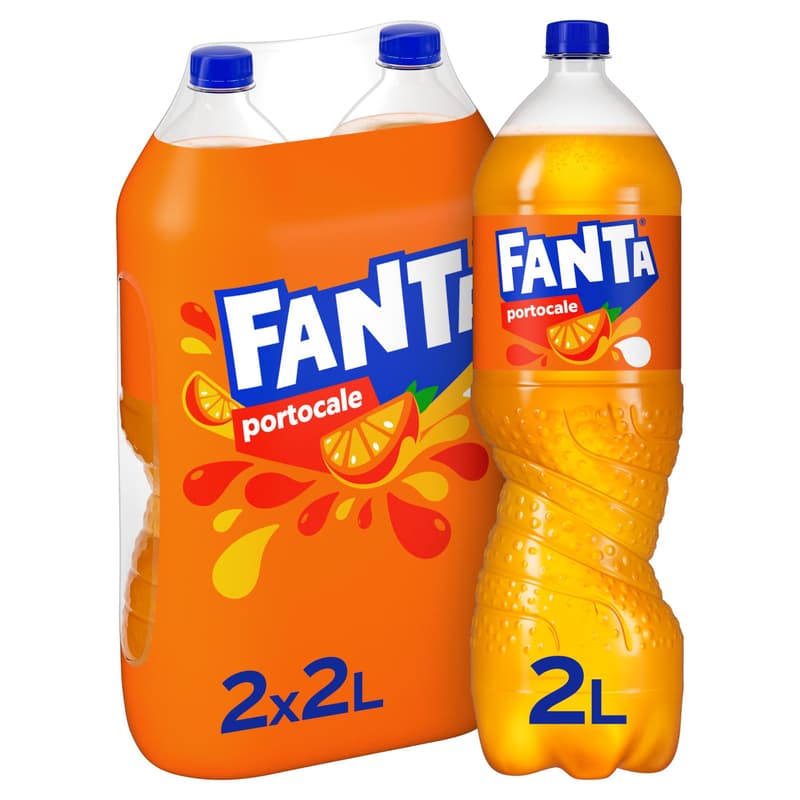 Fanta Portocale Bautura racoritoare carbogazoasa pet 2pack