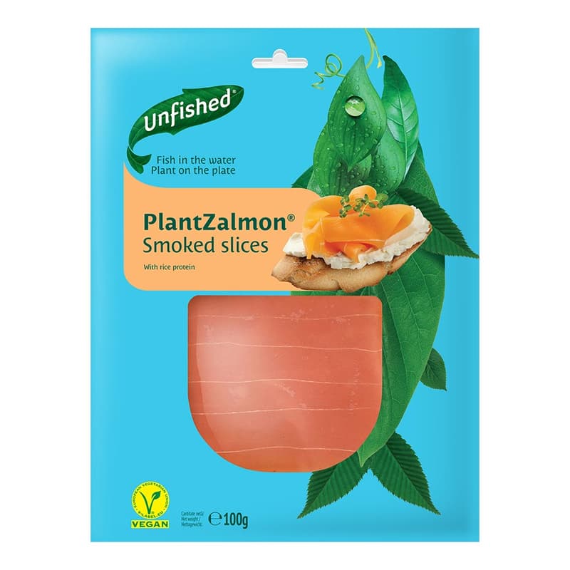 Unfished Alternativa vegetala la felii de somon afumat