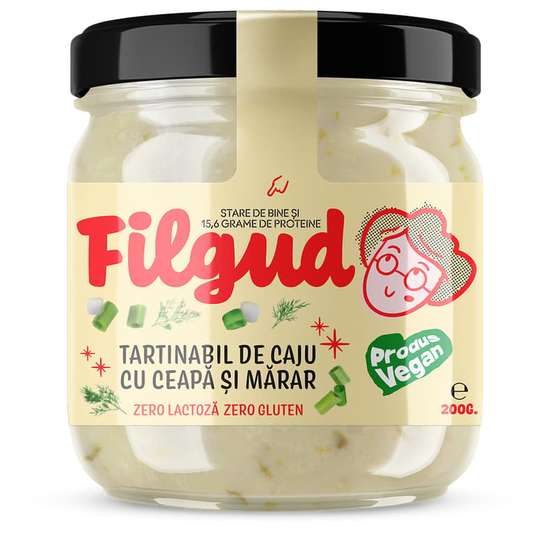 Filgud Tartinabil de caju cu ceapa si marar