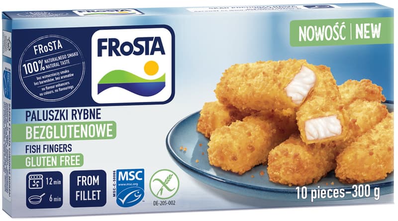 Frosta Golden gluten-free fish fingers