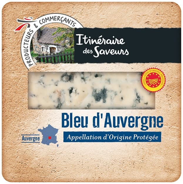 Itineraire des Saveurs Bleu d'Auvergne cow's milk cheese