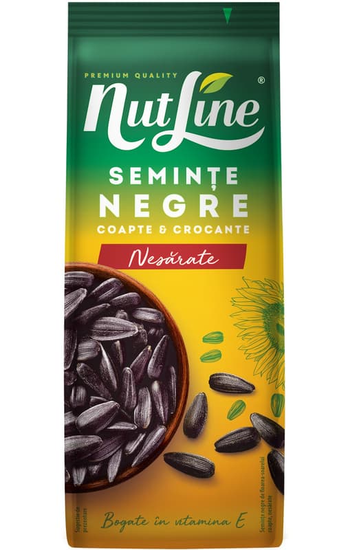 Nutline Salt-Free Black Sunflower Seeds