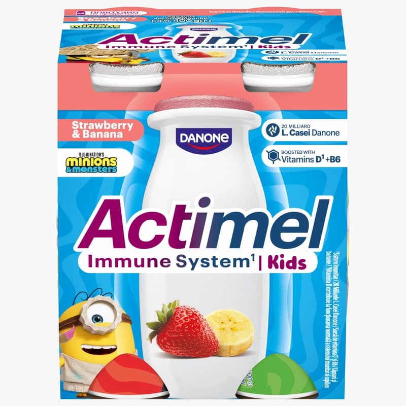 Actimel Actikids Strawberries and Bananas (4x100g)