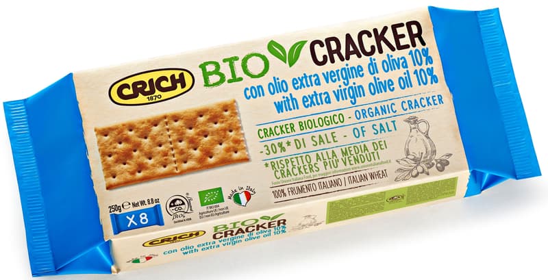 Crich ECO Crackers nesarat cu ulei extravirgin de masline