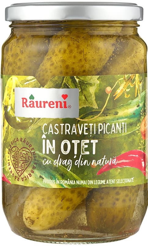 Raureni Castraveti picanti in otet