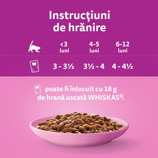 Whiskas Junior Wet Food for Junior Cats, Classic Selection in Meat Sauce 12 x 85 g