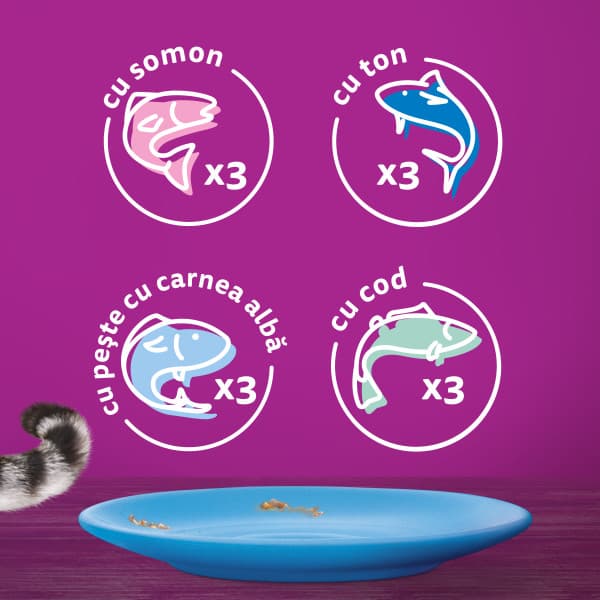 Whiskas Adult Cat Wet Food, Fish Selection in Jelly 12 x 85 g