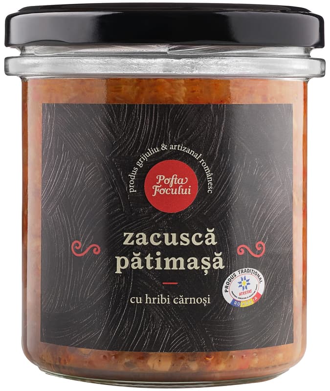 Pofta Focului Spicy spread with meaty porcini mushrooms