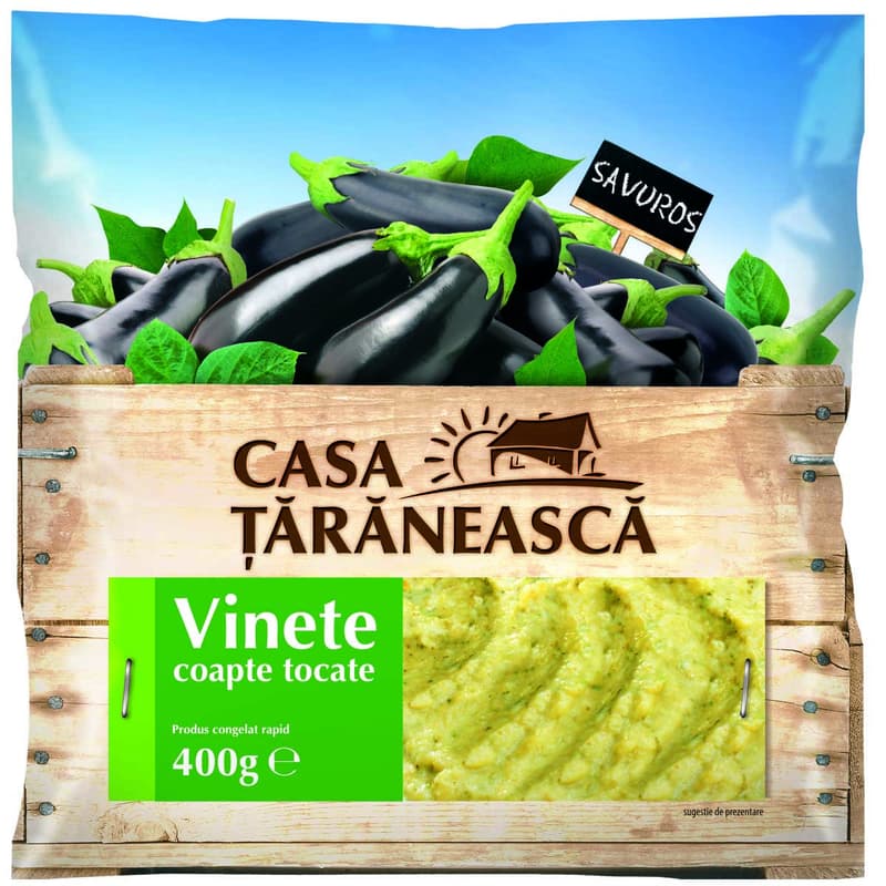 Casa Taraneasca Frozen Chopped Eggplants