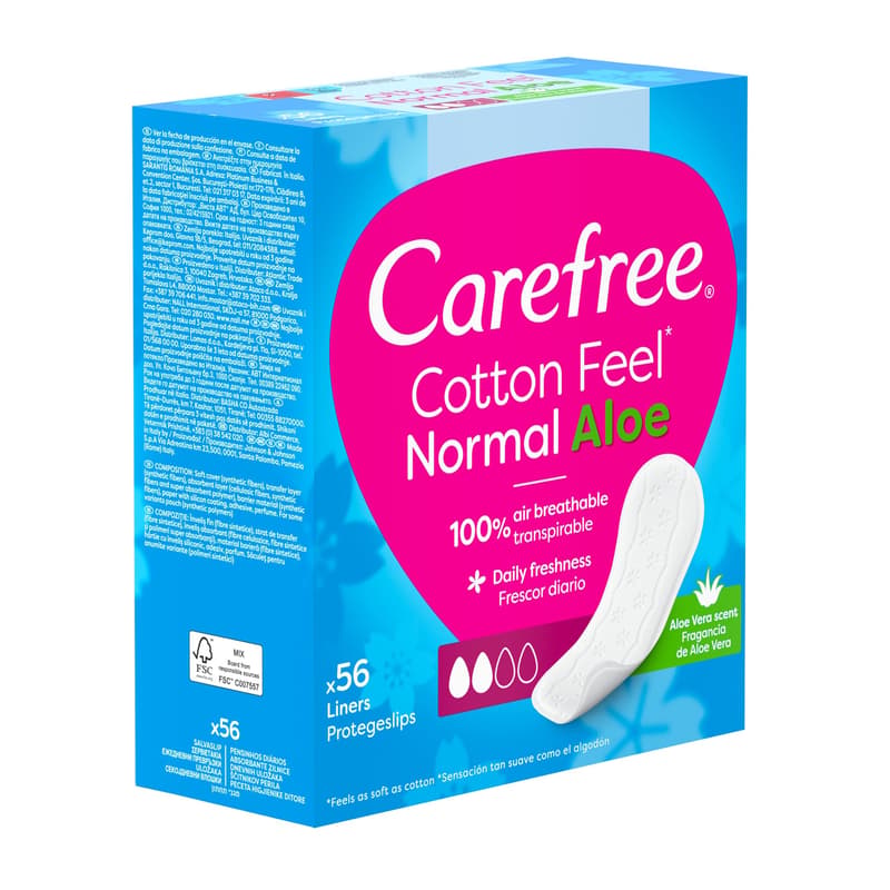 Carefree absorbante zilnice Aloe