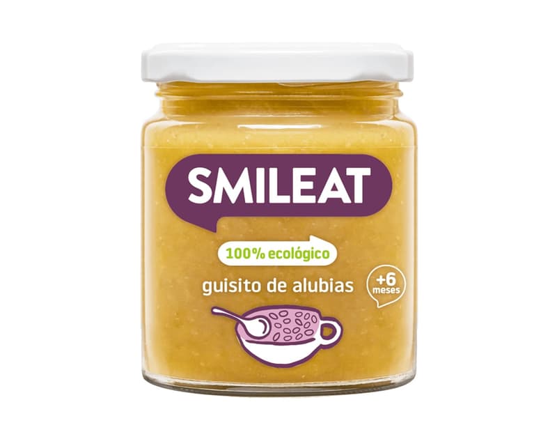 Smileat ECO White Bean, Veal and Olive Oil Puree, +6 months