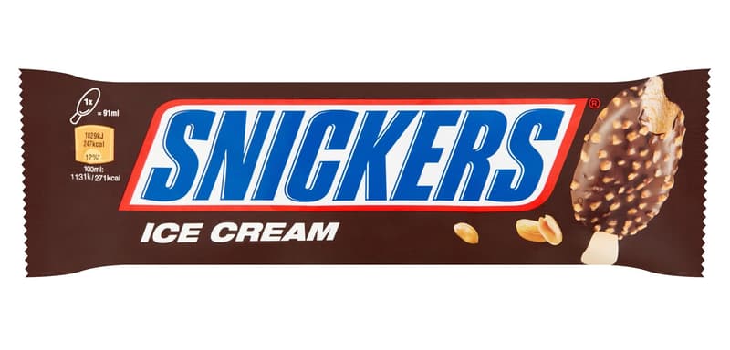 Snickers Ice cream on a stick