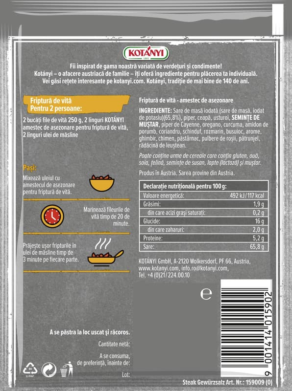 Kotanyi Seasoning Mix for Beef