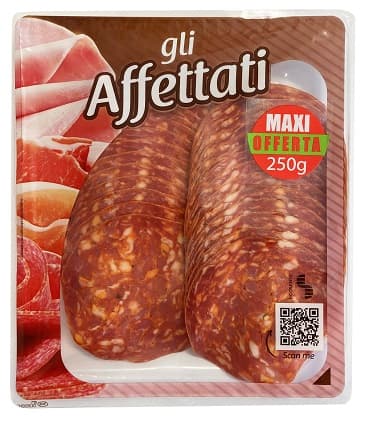 Zimbo Gli Affettati Spicy Ventricina Salami sliced