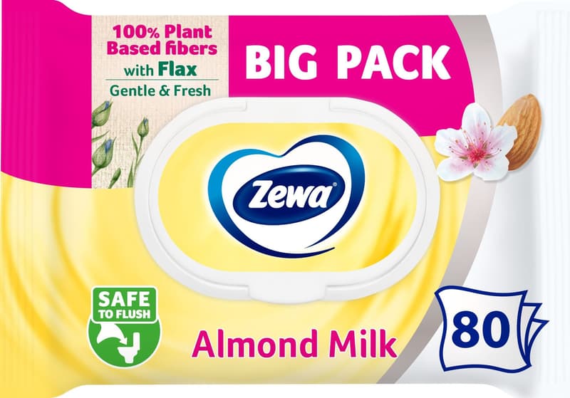 Zewa Almond Moist Toilet Paper