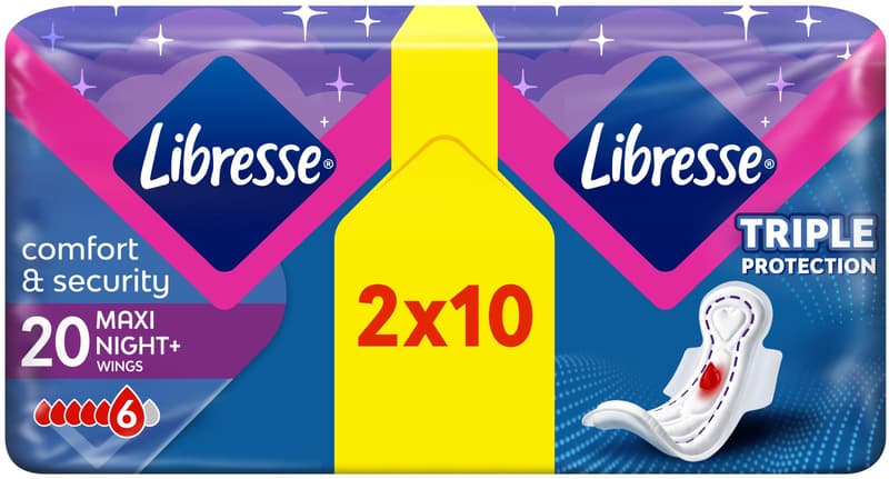 Libresse Maxi Goodnight Pads