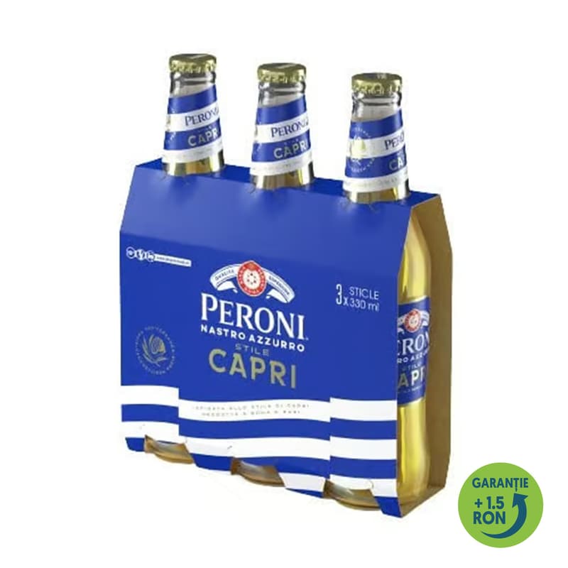 Peroni Capri Blond Beer bottle 3x0.33l
