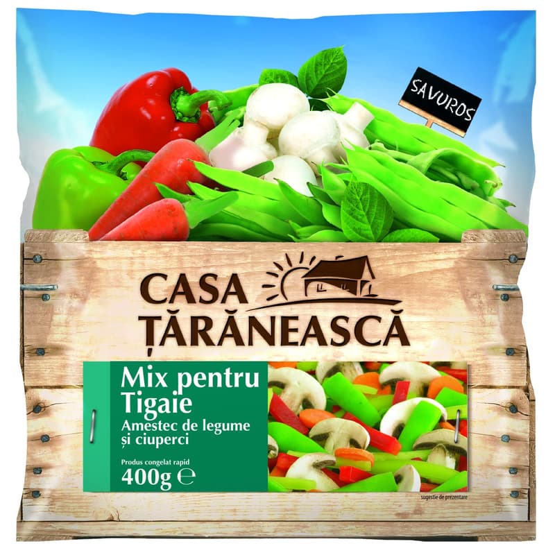 Casa Taraneasca Frozen Vegetable and Mushroom Mix for Pan
