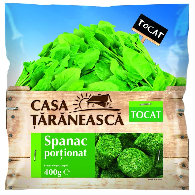 Casa Taraneasca Frozen Chopped Spinach