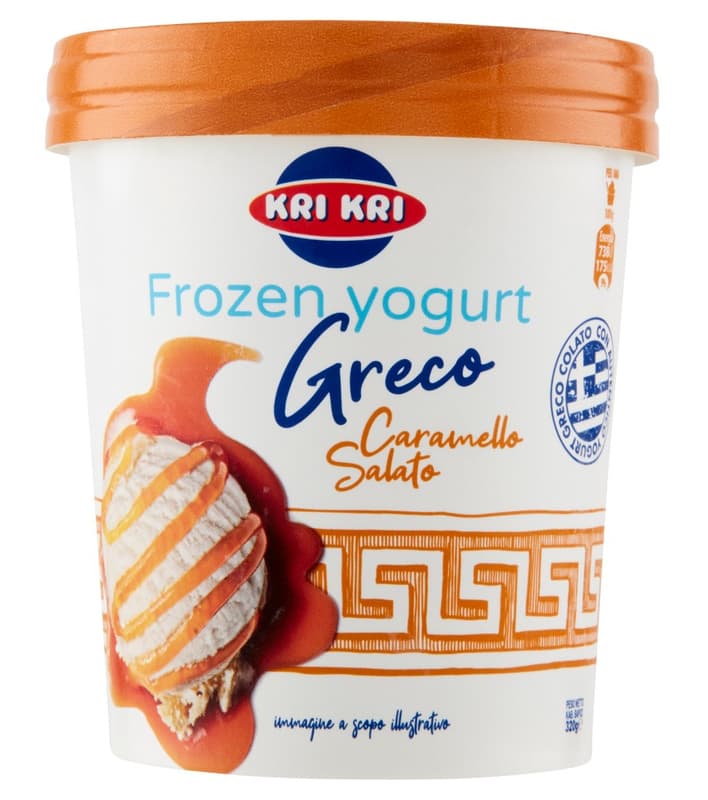 Kri Kri Ice cream with Greek yoghurt and salted caramel