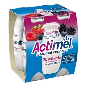 Actimel fructe de padure (4x100g)