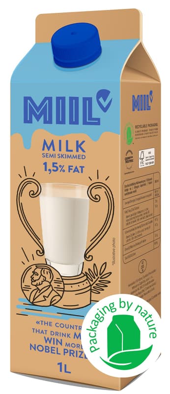 Miil Semi-skimmed Fresh Milk 1.5% fat