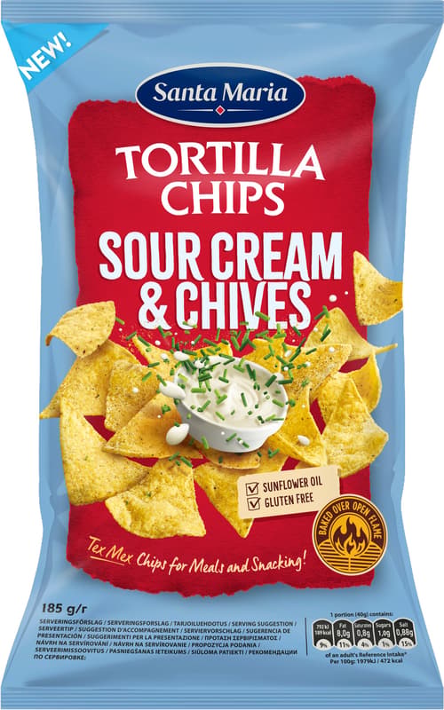 Santa Maria Sour Cream & Chives Tortilla Chips