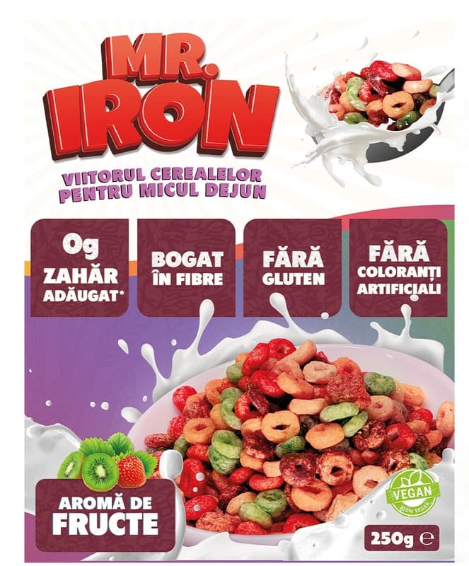 MisterIron Cereale EnergyBlend fara zahar - fructe de padure