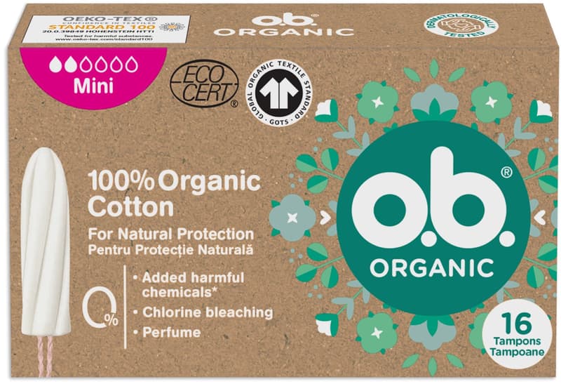 OB Tampoane Organic Mini