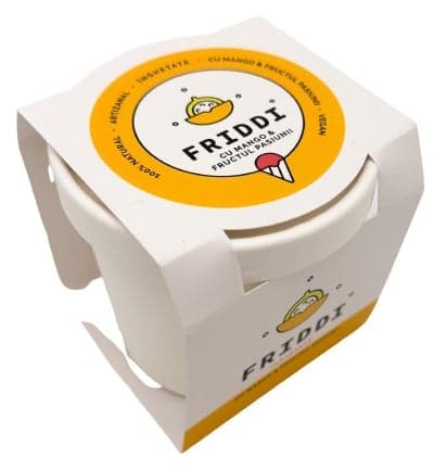 Friddi Mango and passion fruit ice cream