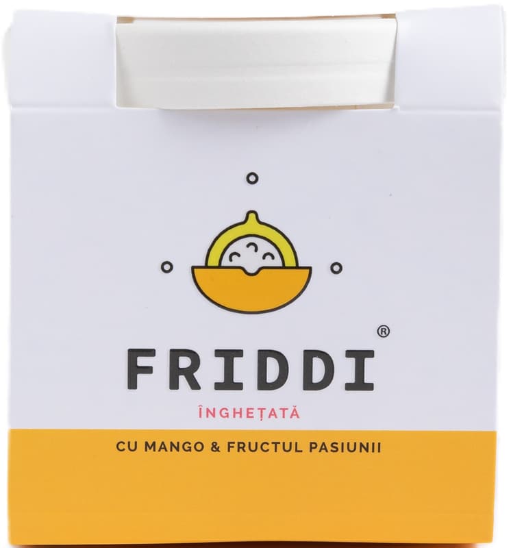 Friddi Mango and passion fruit ice cream