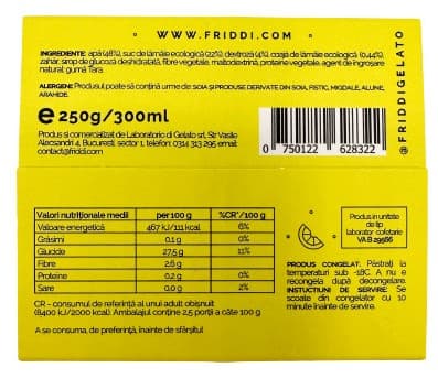 Friddi Lemon ice cream