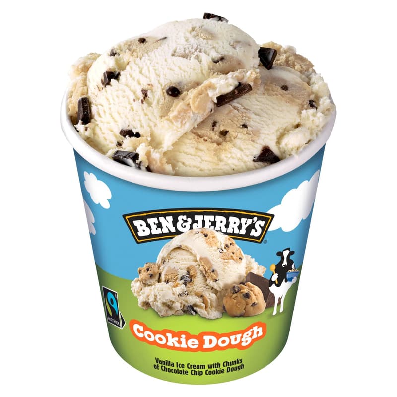 Ben&Jerry's Cookie Dough Ice Cream with Vanilla Flavor and Cookie Dough Pieces