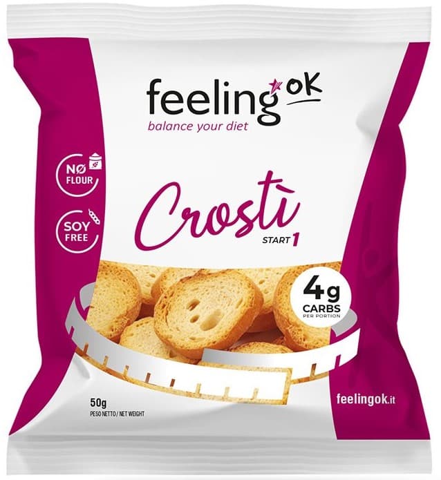 FeelingOK Crutoane Low-Carb cu branza