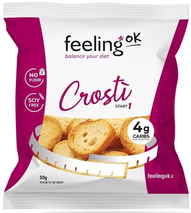 FeelingOK Low-Carb Croutons (Crostino) with Olives