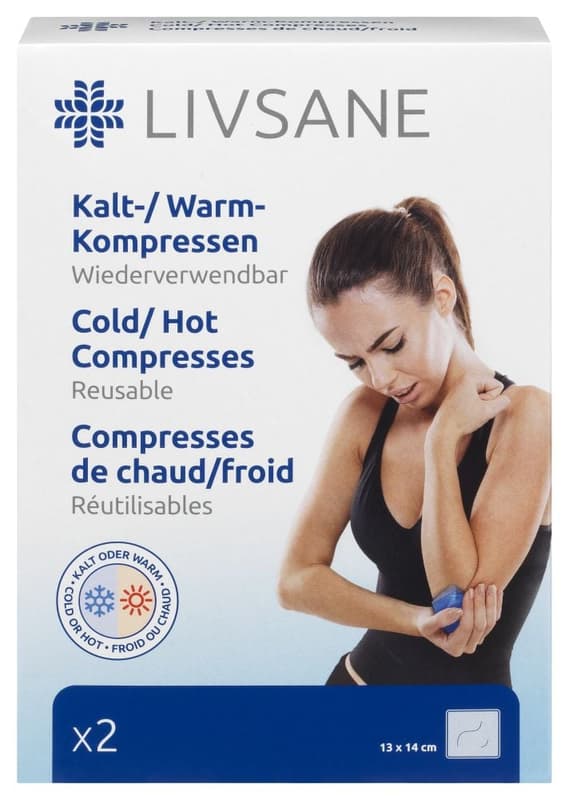 LIVSANE HOT-COLD COMPRESS 13X14CM X 2PCS