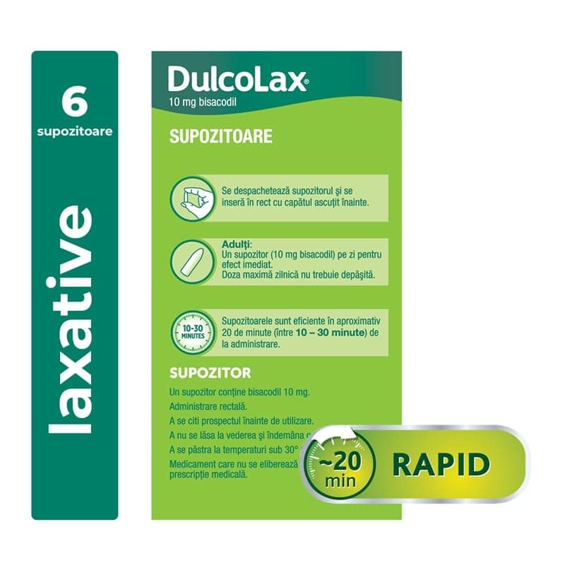 DULCOLAX 10MG SUPPOSITORIES 6PCS