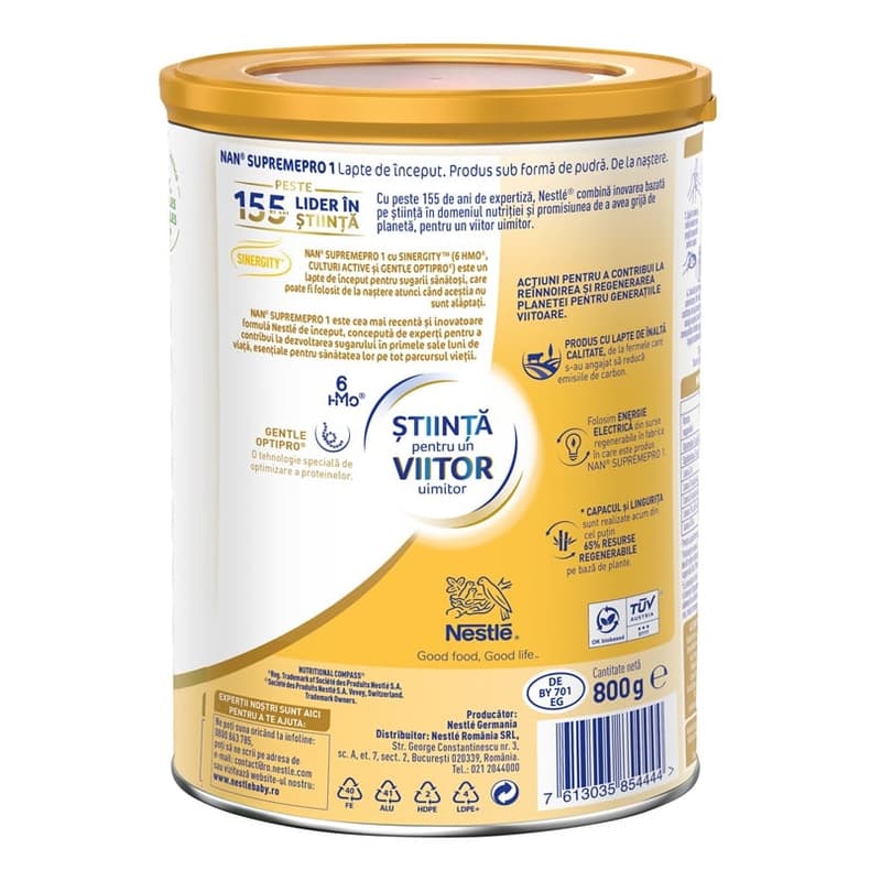 NESTLE NAN SUPREMEPRO 1 POWDERED MILK X 800G