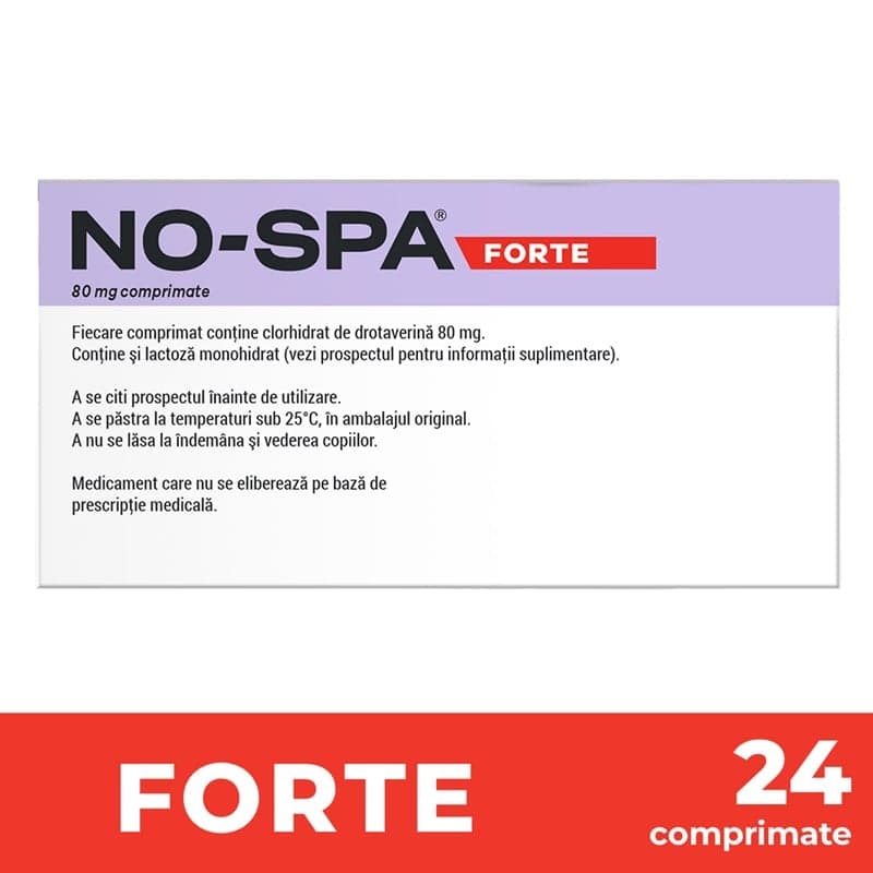 NO-SPA FORTE 80MG X 24 TABLETS