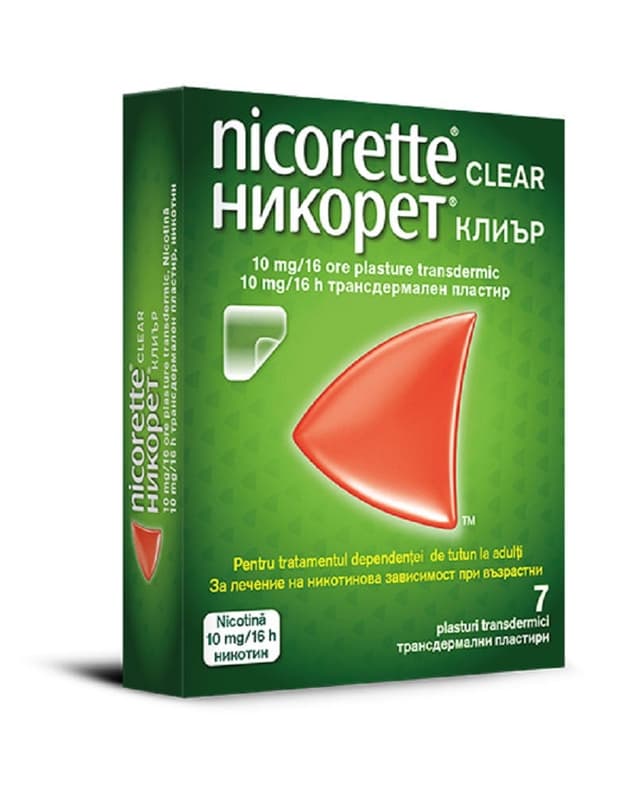 NICORETTE CLEAR 10MG/16H TRANSDERMAL PATCHES